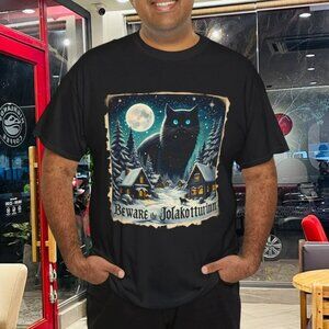 Beware The Jolakotturinn Yule Cat Icelandic Christmas Norse T-Shirt